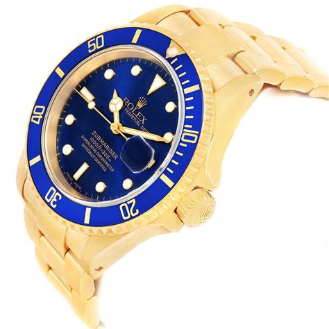 rolex submariner oro 16618|rolex 18k gold price.